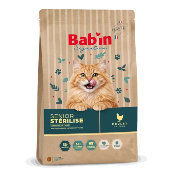 1 paquet de 6 kg de croquettes/ BAB'IN CHAT SENIOR